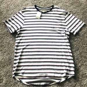 🇺🇸 Retrofit Women’s Blue & White Tee / Top, Size XXL